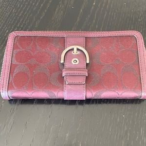 Burgundy Coach wallet